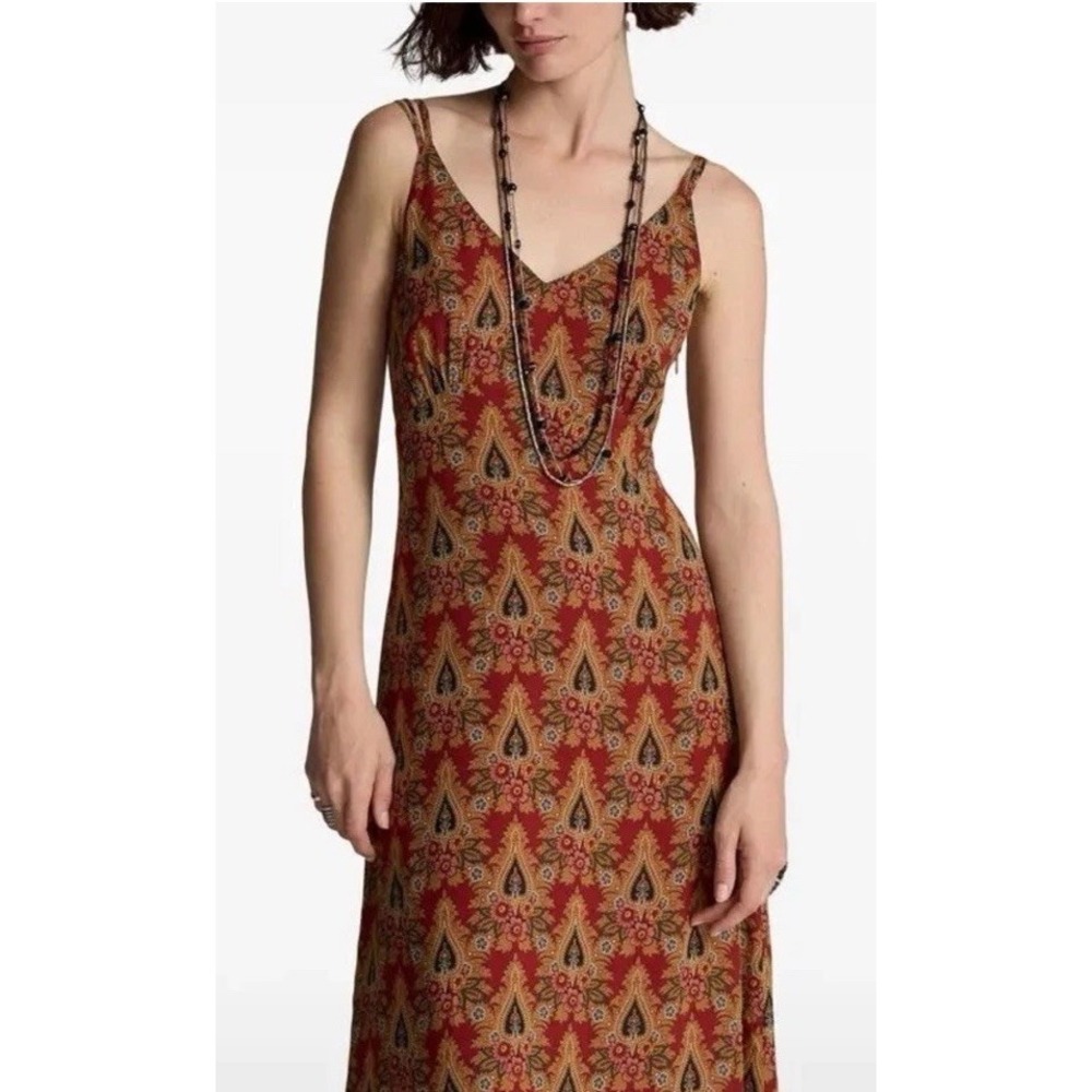 Double RL Ralph Lauren RRL Printed Silk Maxi Dress - Women's Size 3